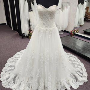 DaVinci Bridal 50331 Ivory Size 10 Wedding Dress/Bridal Gown